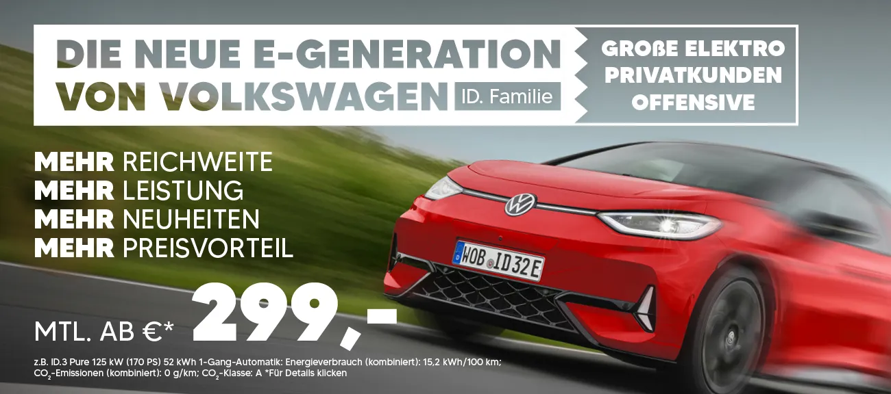 VW ID. Angebote zum Jahresstart