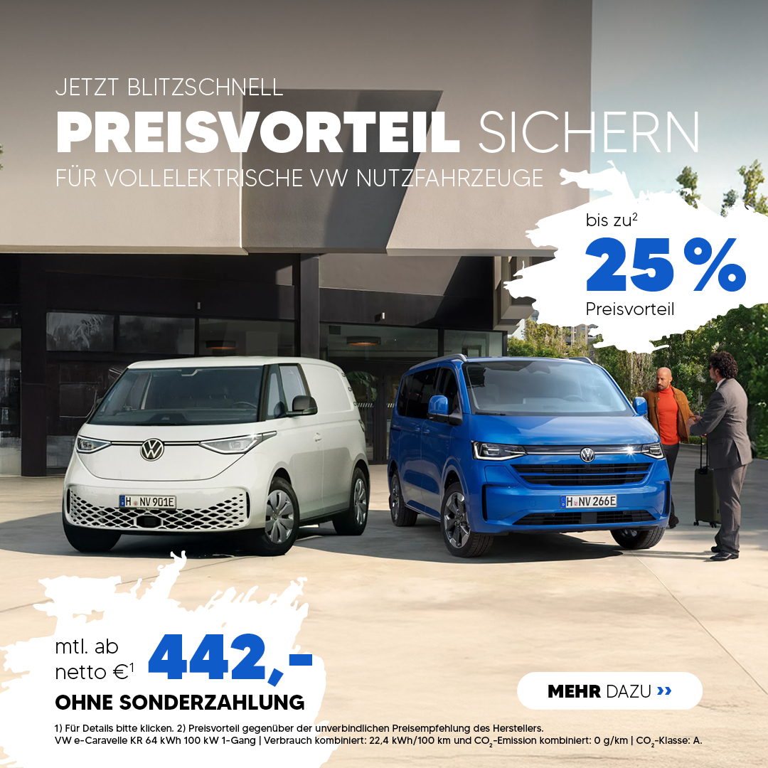 VW e-Nutzfahzeug Angebote
