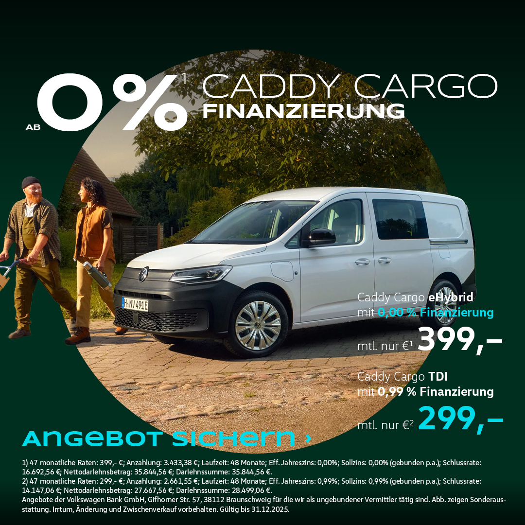 BEITRAGSBILD CADDY CARGO SONDERFINZ