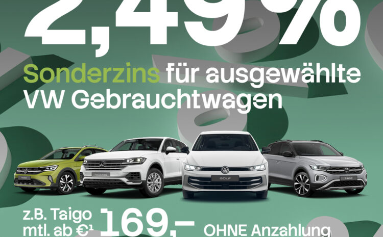  VW Gebrauchtwagen Sonderzins