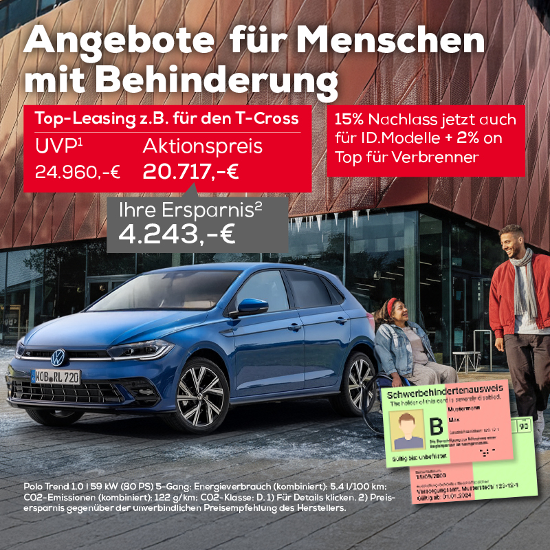 Beitragsbild VW Handicap Angebote