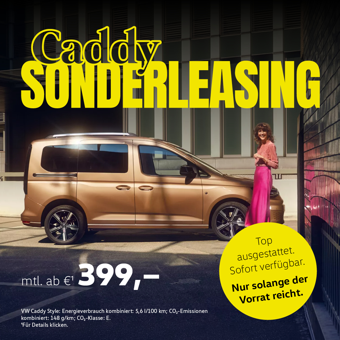 VW Caddy sofort verfügbar